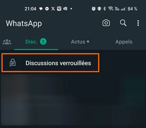 WhatsApp - Verrouiller une discussion - 4