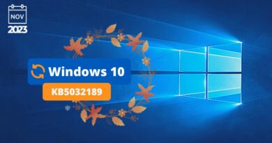 Windows 10 KB5032189 novembre 2023