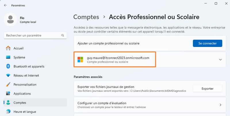 Windows 11 23H2 - Microsoft Entra Registered - Etape 5
