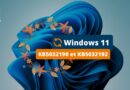 Windows 11 KB5032190 et KB5032192 novembre 2023