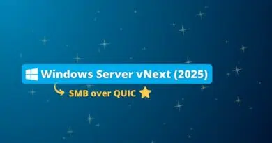 Windows Server vNext 2025 - SMB over QUIC