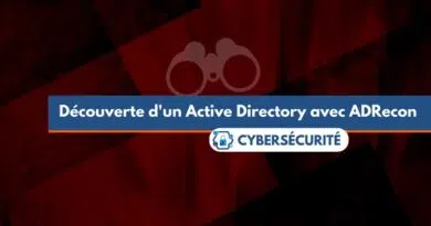 Analyse Active Directory avec ADRecon