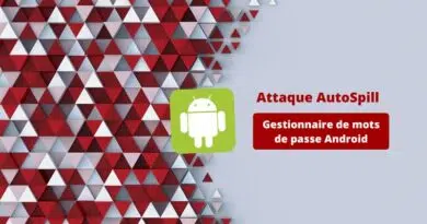 Attaque AutoSpill - Gestionnaire de mots de passe Android