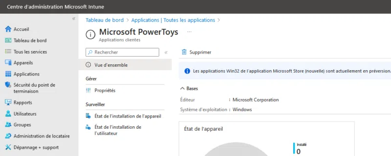Déployer PowerToys avec Microsoft Intune