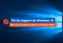 Fin du support de Windows 10 accès mise à jour ESU