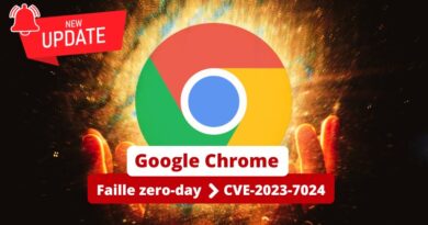 Google Chrome - Faille zero-day CVE-2023-7024