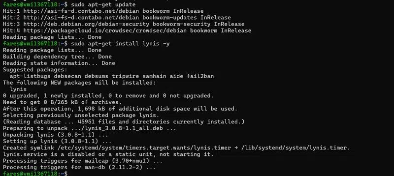 Installer de Lynis sur Debian 12