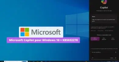 Microsoft Copilot pour Windows 10 KB5032278