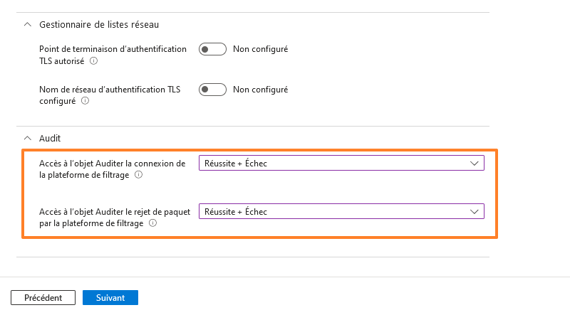 Microsoft Intune - Stratégie sécurité - Pare-feu Windows - 06