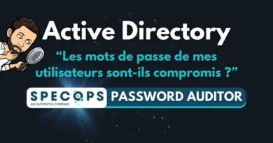 Specops Password Auditor - Détecter mots de passe compromis Active Directory