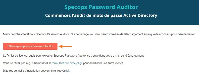 Télécharger Specops Password Auditor