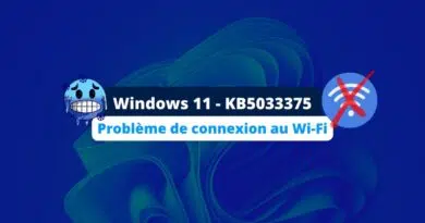 Windows 11 - KB5033375 - Problème de connexion au Wi-Fi