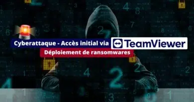 Cyberattaque ransomware - Accès initial via teamviewer