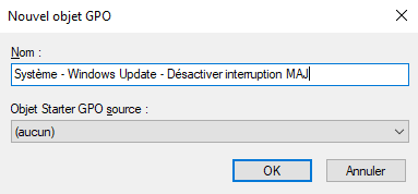GPO - Windows Update - Désactiver interrompre mise à jour