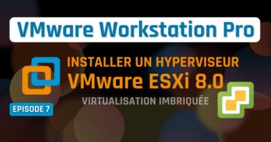 Installer ESXi 8 sur VM VMware Workstation Pro