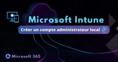 Intune créer nouveau compte administrateur local