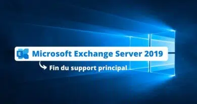 Microsoft Exchange Server 2019 fin support principal