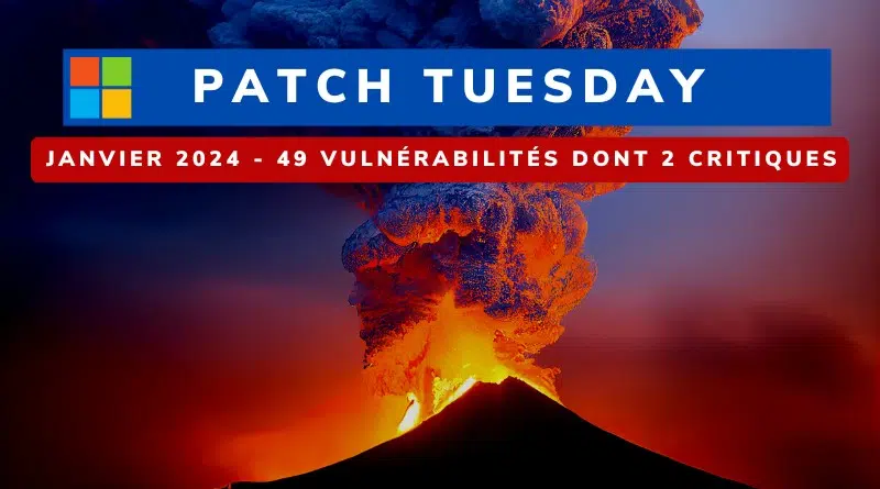 Microsoft Patch Tuesday Janvier 2024