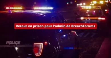 Retour en prison pour admin de BreachForums