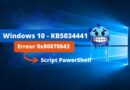 Windows 10 - KB5034441 - Correctif erreur script powershell bitlocker