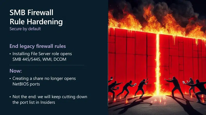 Windows Server 2025 - Nouveautés SMB