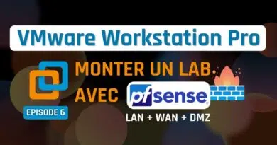 lab virtuel vmware workstation firewall pfsense