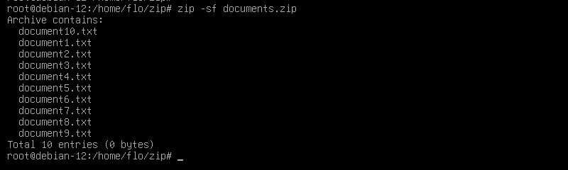 Afficher le contenu archive ZIP sous Linux