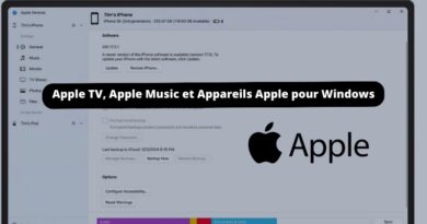 Apple TV Apple Music et Appareils Apple pour Windows