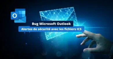 Bug Microsoft Outlook - Alertes de sécurité avec les fichiers ICS