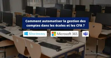 Gérer les comptes AD M365 et les équipes Teams dans les CFA et les écoles