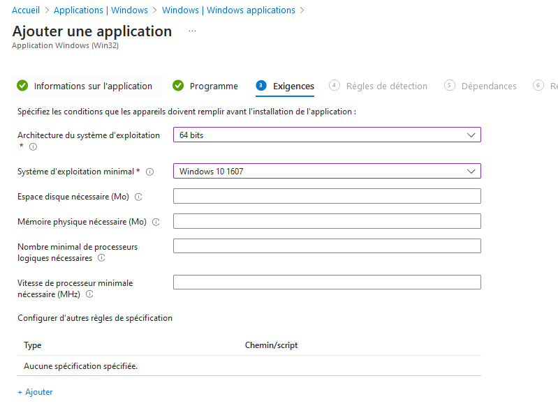Intune - Créer application Teams (New) - Etape 4