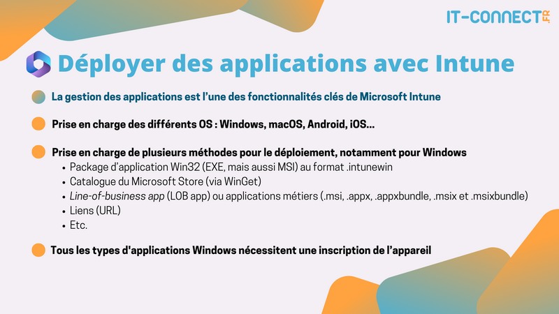 Intune - Déployer des applications sur Windows