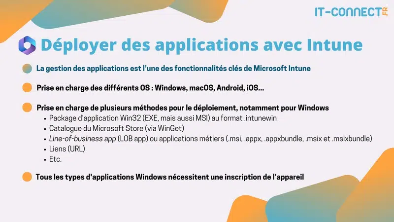 Intune - Déployer des applications sur Windows