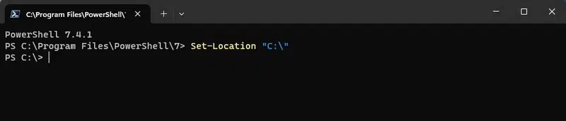 PowerShell 7 - Set-Location