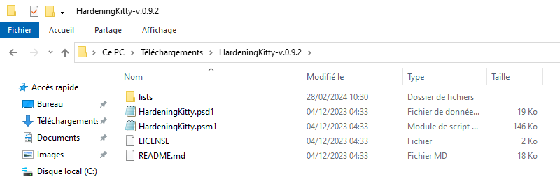 Télécharger HardeningKitty Windows