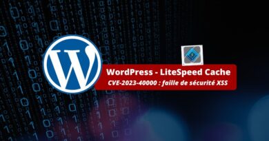 Sites WordPress - LiteSpeed Cache - Faille de sécurité CVE-2023-40000
