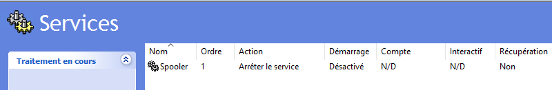 Aperçu GPO pour gérer un service Windows avec les préférences