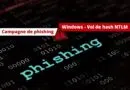 Campagne de phishing - Windows - Vol de hash NTLM