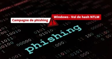 Campagne de phishing - Windows - Vol de hash NTLM
