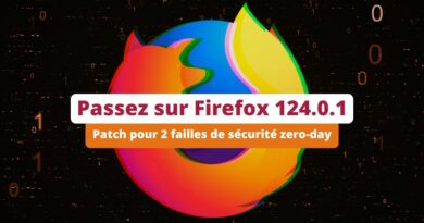 Firefox 124.0.1 - Patch 2 failles de sécurité zero-day