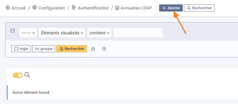 GLPI - Ajouter un nouvel annuaire LDAP