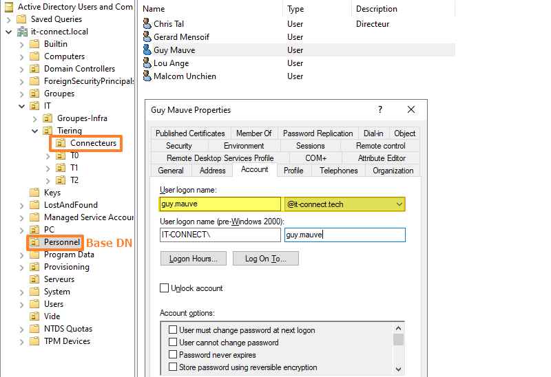 GLPI - Arborescence Active Directory