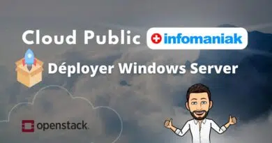 Infomaniak - déployer Windows Server sur le Public Cloud