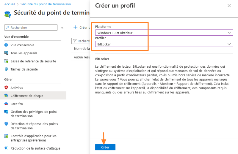 Intune - Créer stratégie Intune