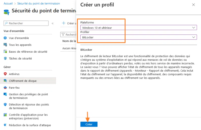 Intune - Créer stratégie Intune