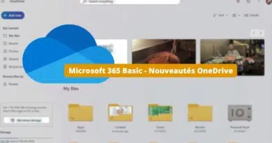 Microsoft 365 Basic - Nouveautés OneDrive - Mars 2024