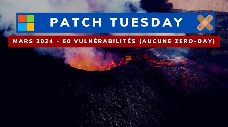 Microsoft Patch Tuesday Mars 2024