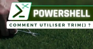 PowerShell - Méthode Trim