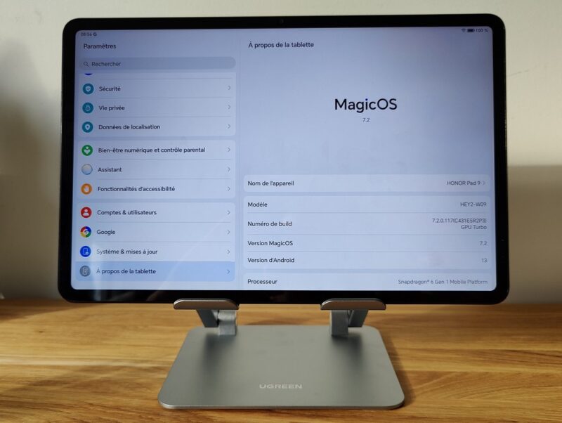 Test Honor Pad 9 - Tablette 12 pouces