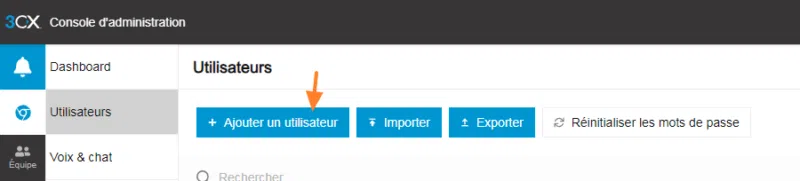 Tuto 3CX - Ajouter un utilisateur